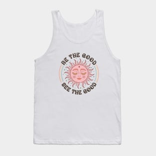 Be The Good, See the Good Boho Sun Smiling Tank Top